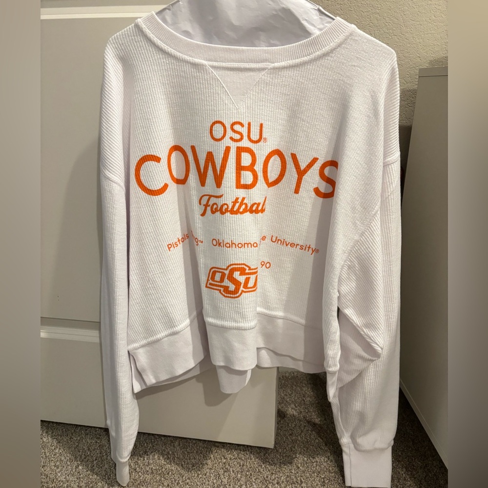 OSU Cowboys Football Cropped Sweater